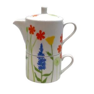 👠 Crate&Barrel Tea for One - Teapot and Cup